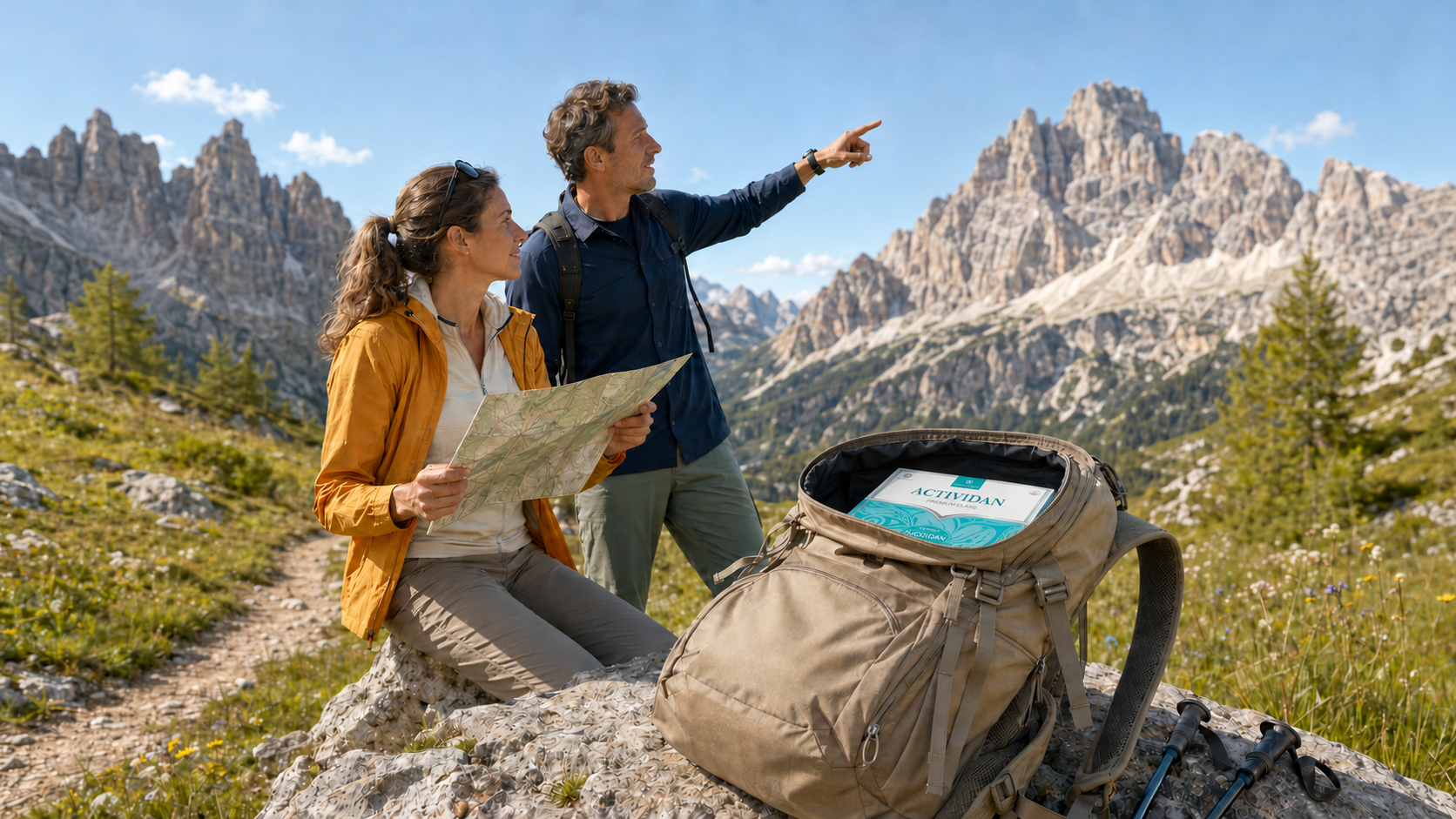 Lifestyle: Active recreation and nature. ACTIVIDAN campaign banner