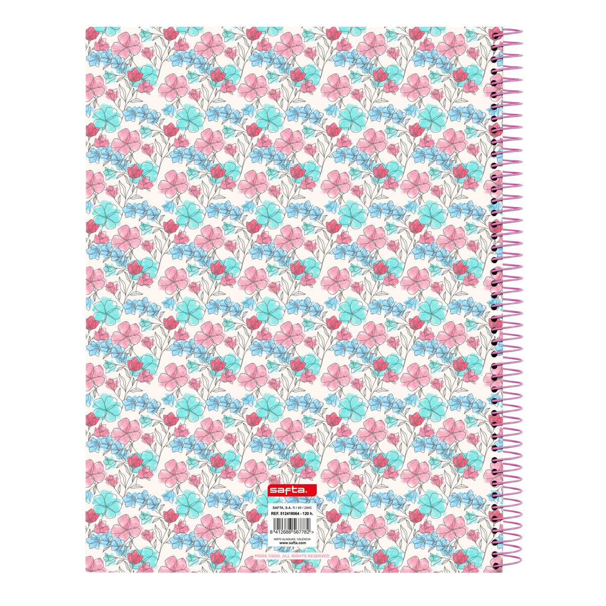 Notebook Flores Multicolour A4 120 Sheets