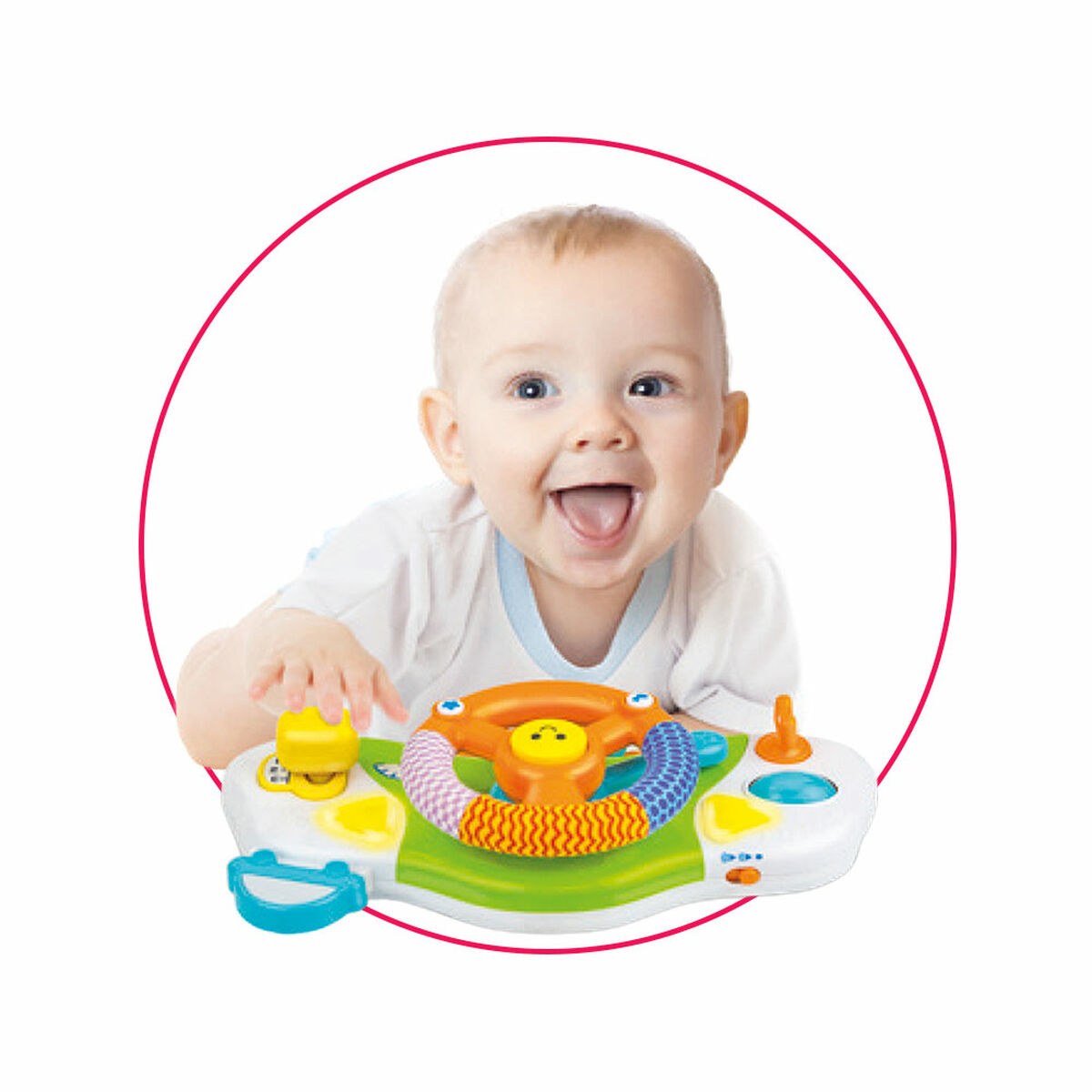 Steering Wheel for Pushchair 27,5 x 15,5 x 7,5 cm (4 Units)