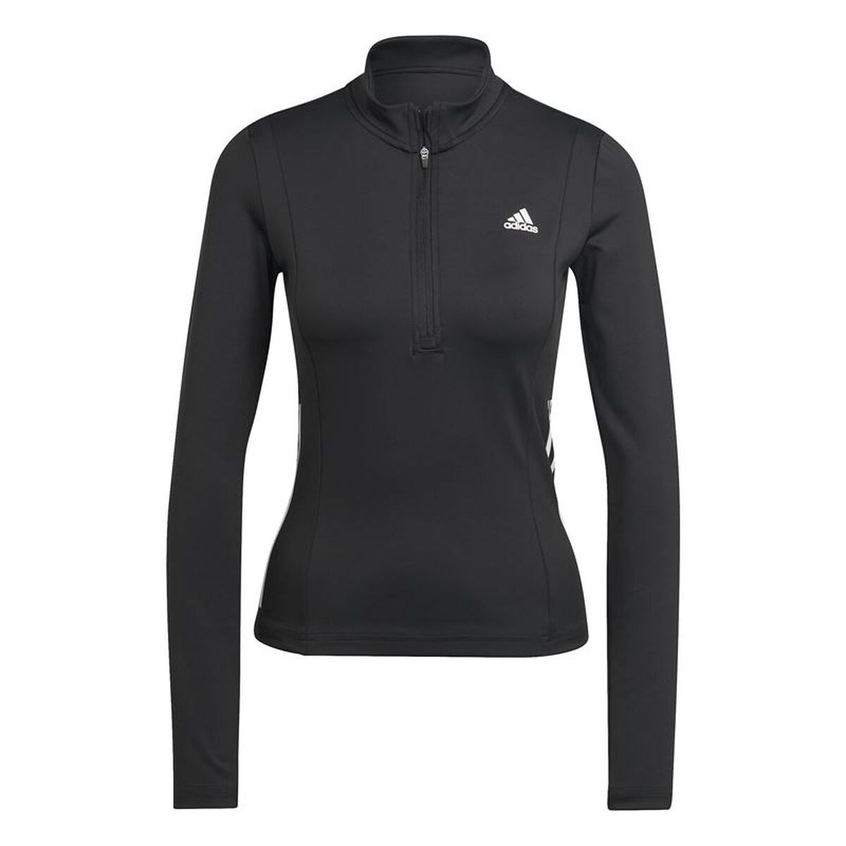 Women’s Long Sleeve T-Shirt Hyperglam 1/4-Zip Black