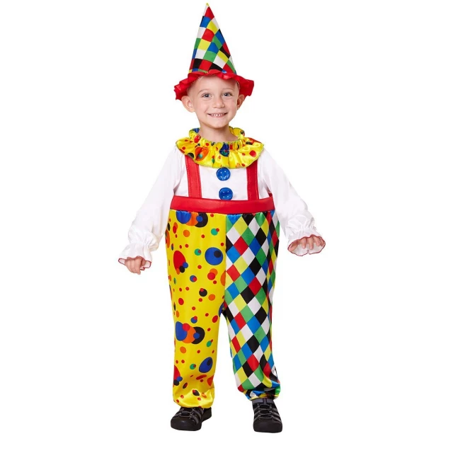 Costume for Children Male Clown 5-6 Years (2 Pieces)