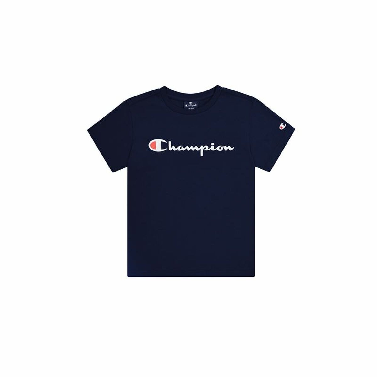 Детский Футболка с коротким рукавом Crewneck Синий