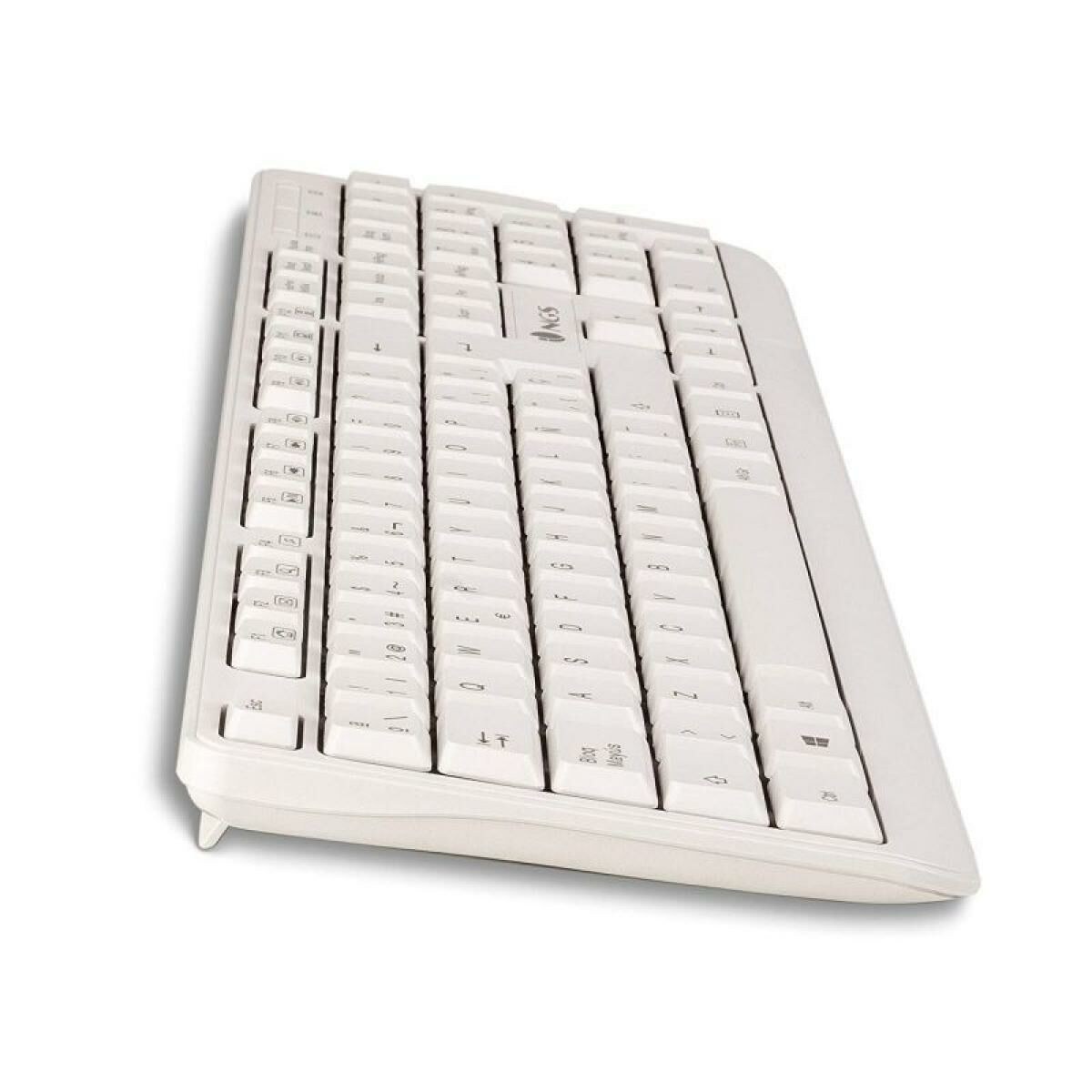 Keyboard Spike White Black Spanish Qwerty