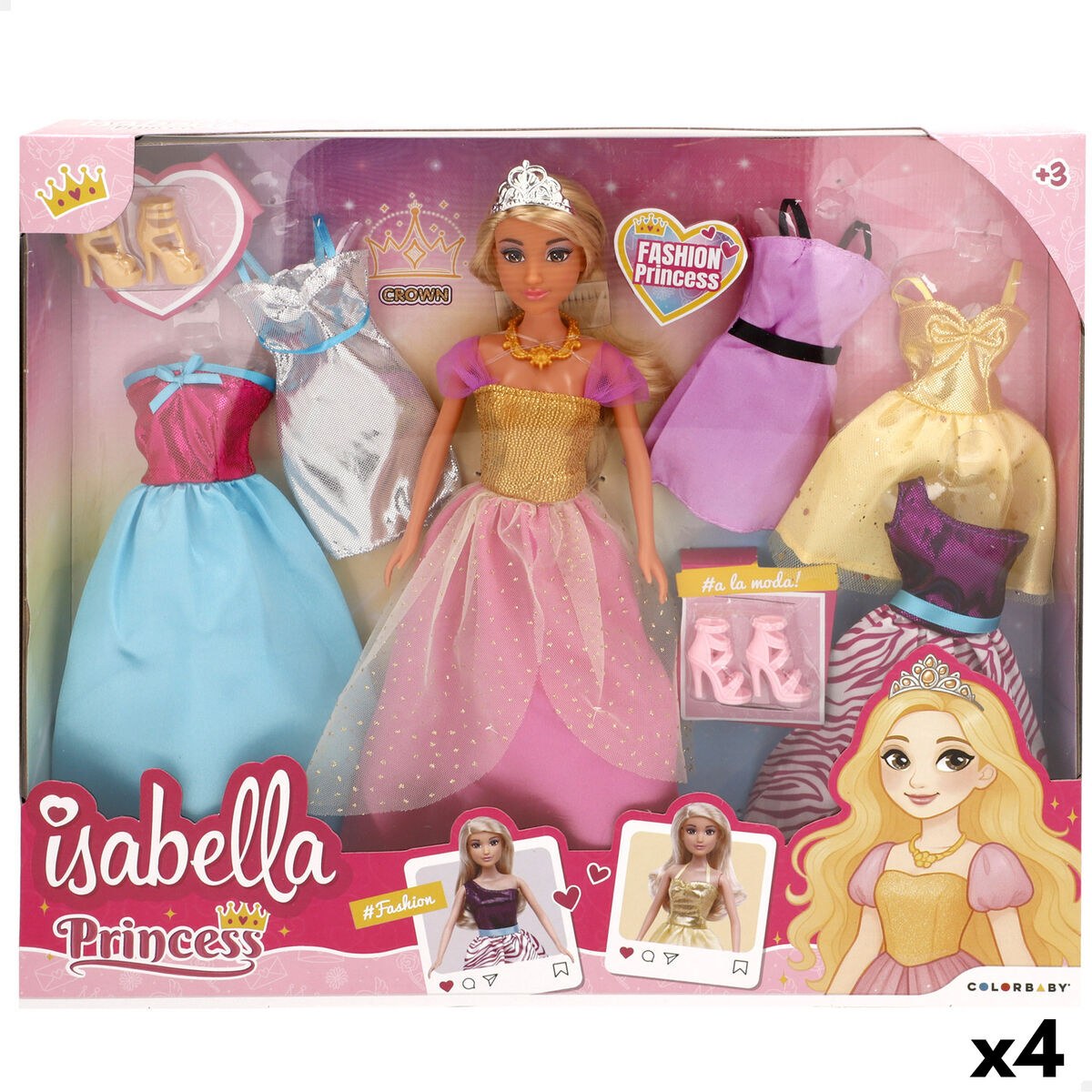 Doll Isabella 7 X 30 X 4 CM (4 Units)