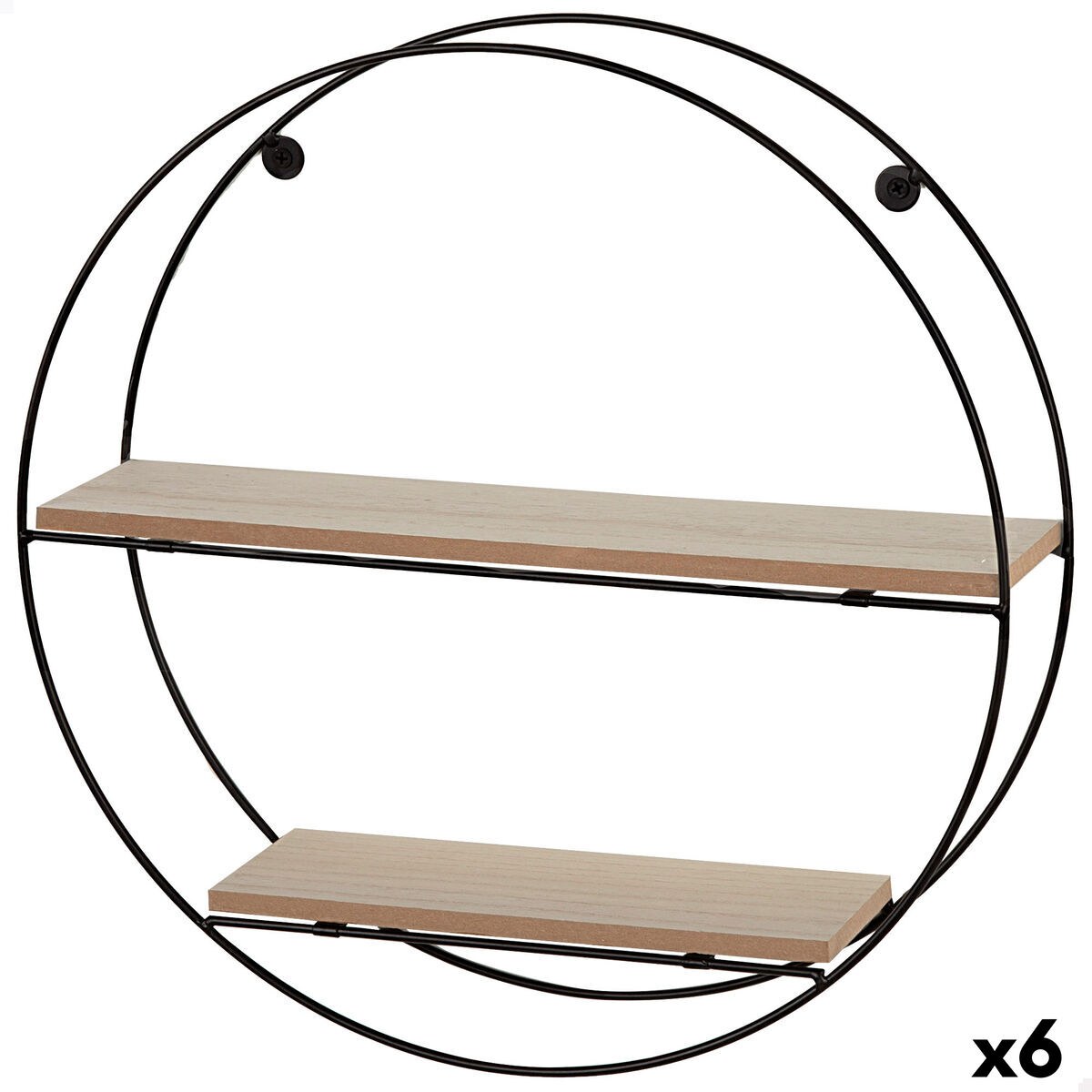 Полка Железо Деревянный MDF 40 x 40 x 10 cm (6 штук)