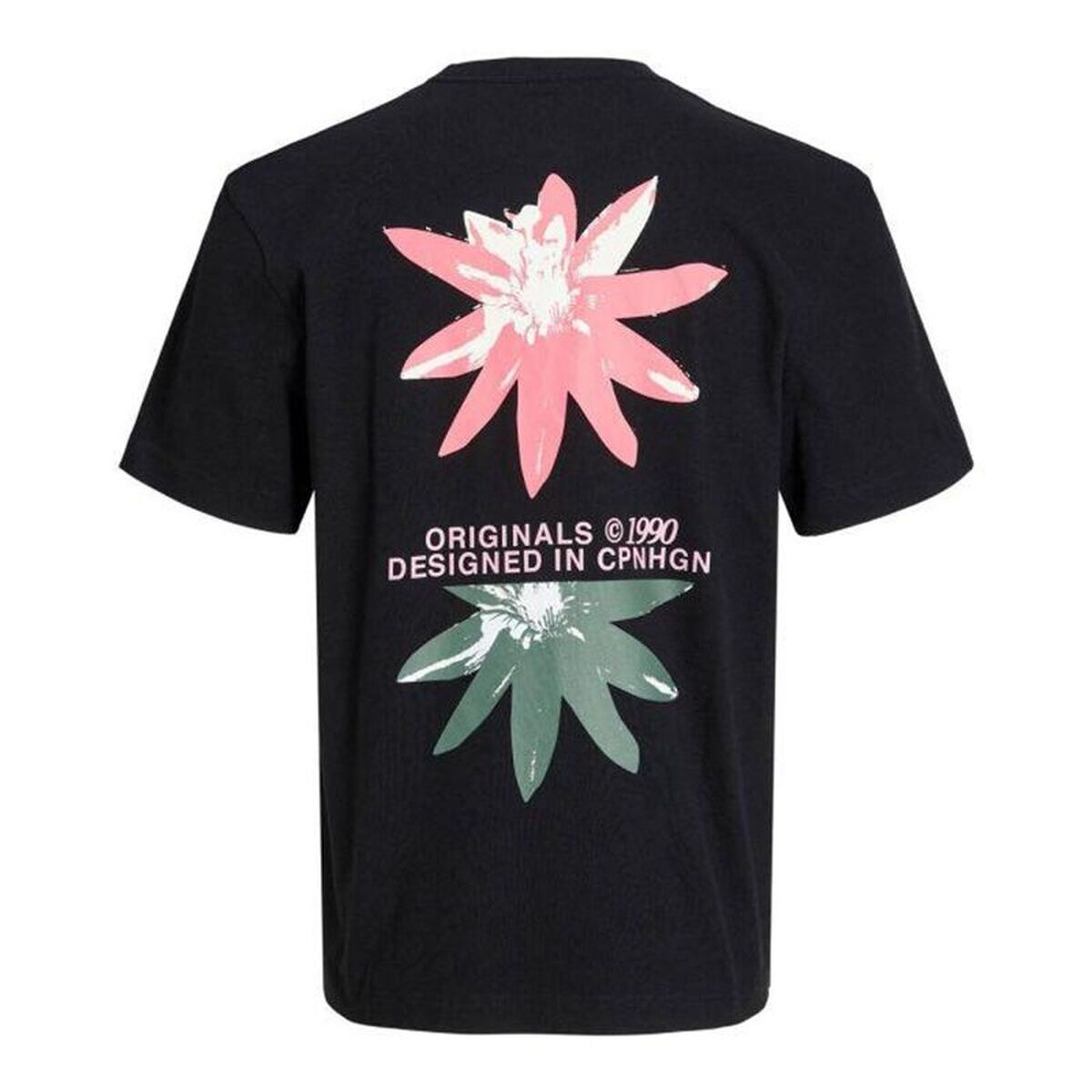 Детский Футболка с коротким рукавом Jortampa Back Tee Ss Чёрный