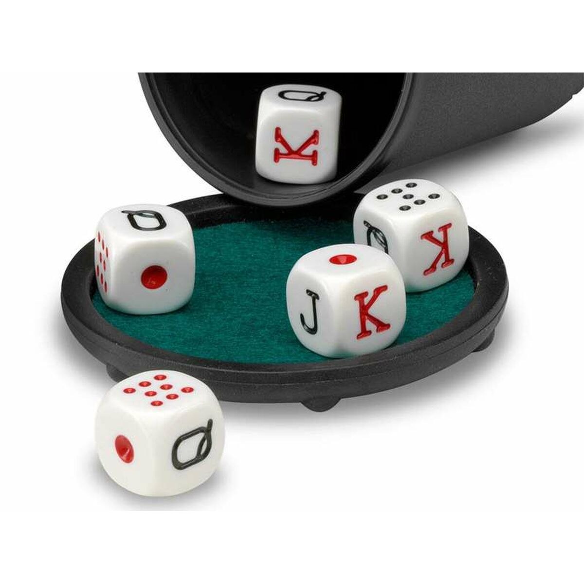 Shaker with Poker Dice