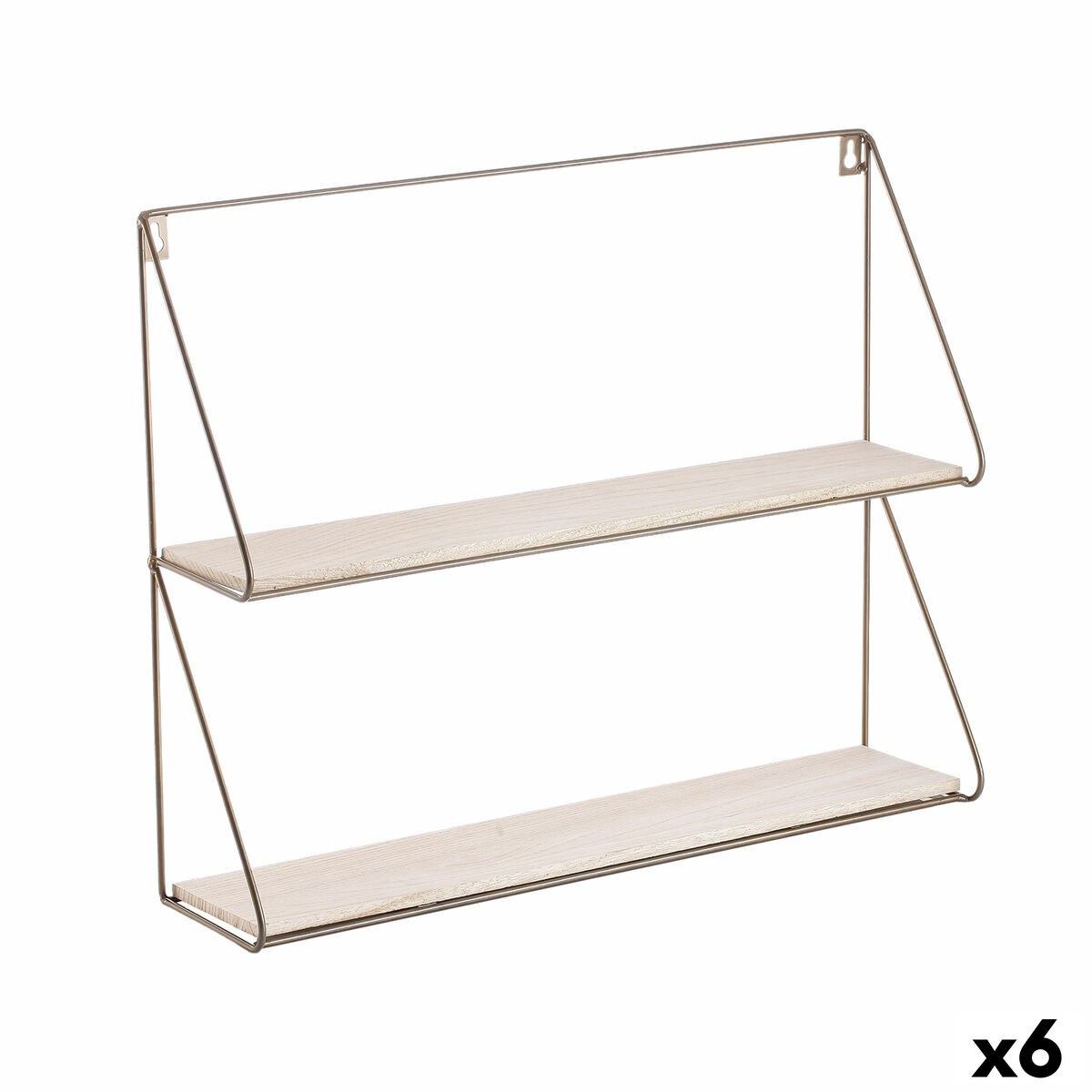 Полка Moa Сталь Позолоченный 50 x 40 x 12 cm (6 штук)