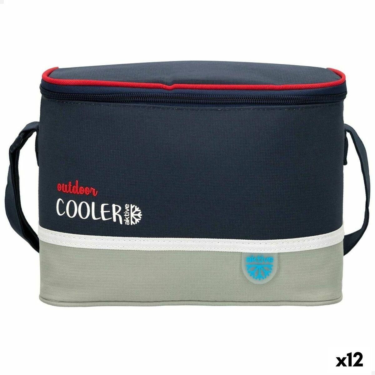 Cool Bag Navy Blue Grey 24 x 16,5 x 15 cm (12 Units)