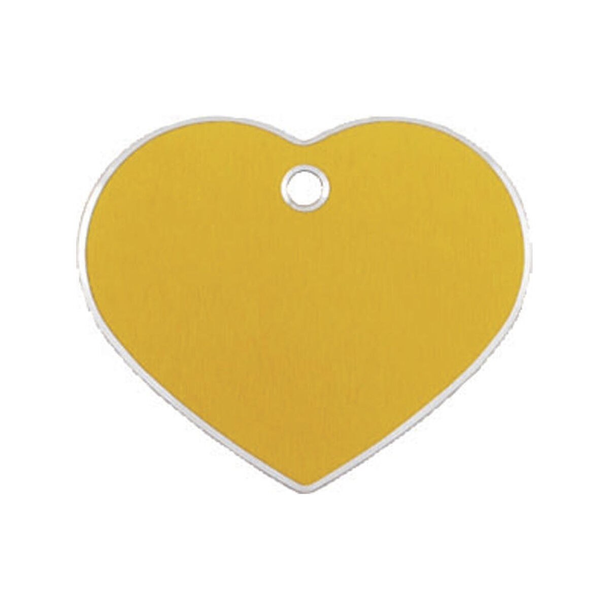 Identification plate for collar Hi Line Golden Heart Aluminium