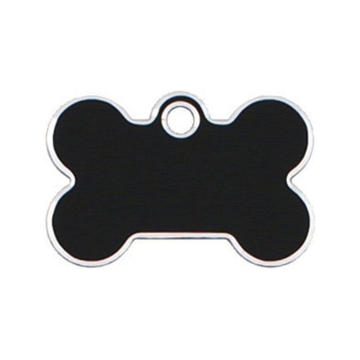Identification plate for collar Bone Black