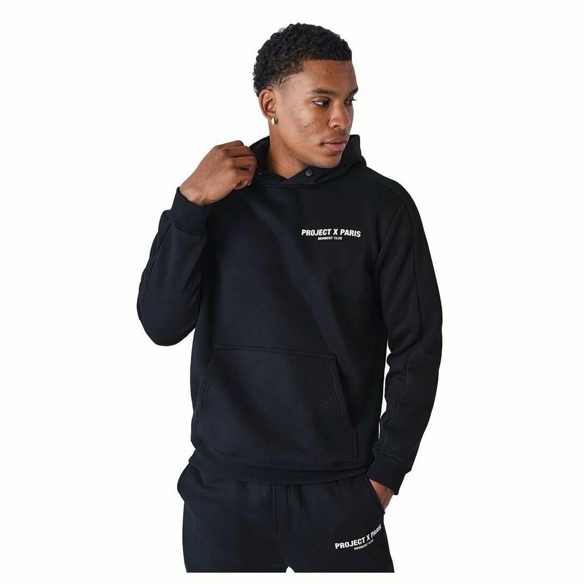 Толстовка с капюшоном мужская PROJECT HOODIE 2422052 Чёрный
