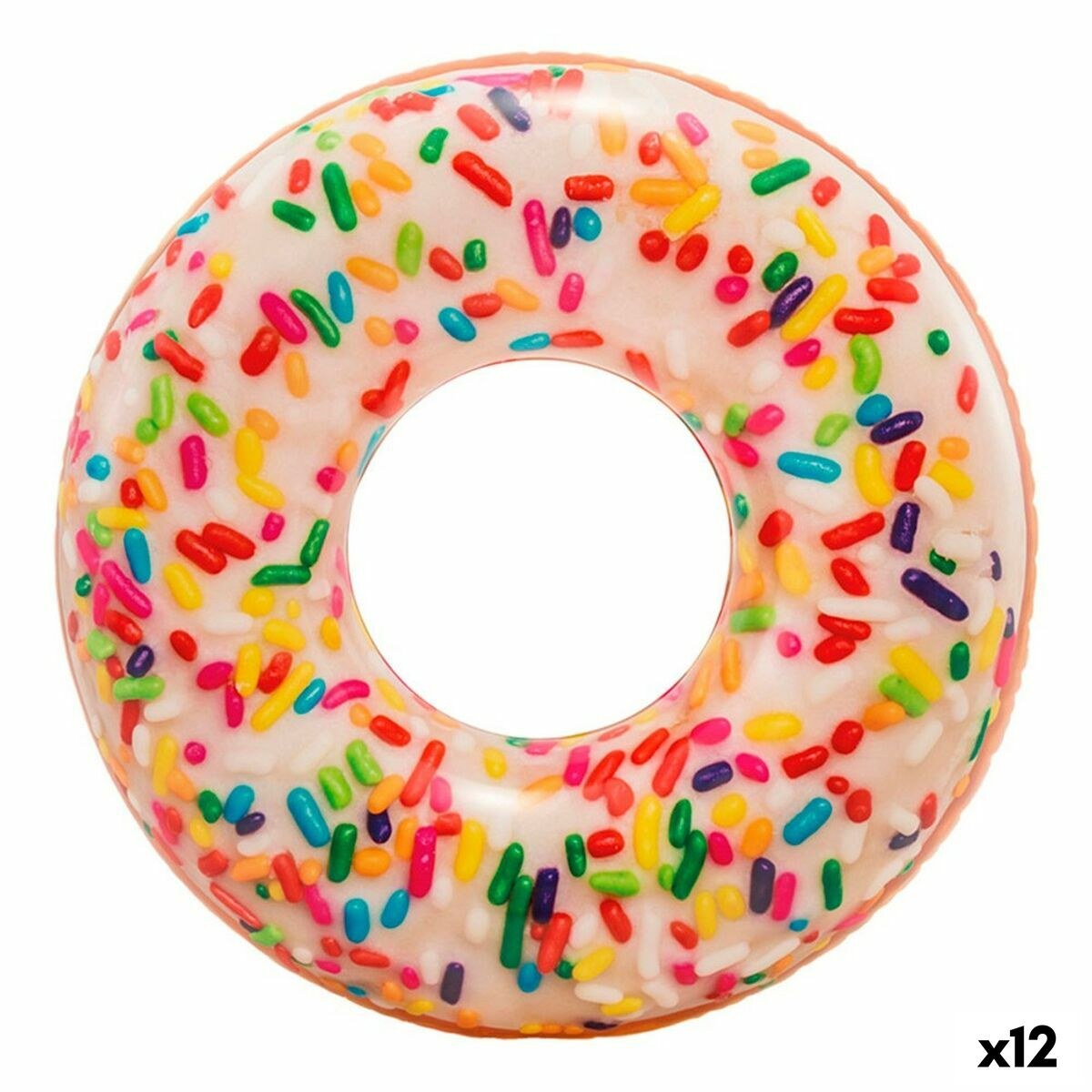 Надувное колесо Donut Белый 114 x 25 x 114 cm (12 штук)