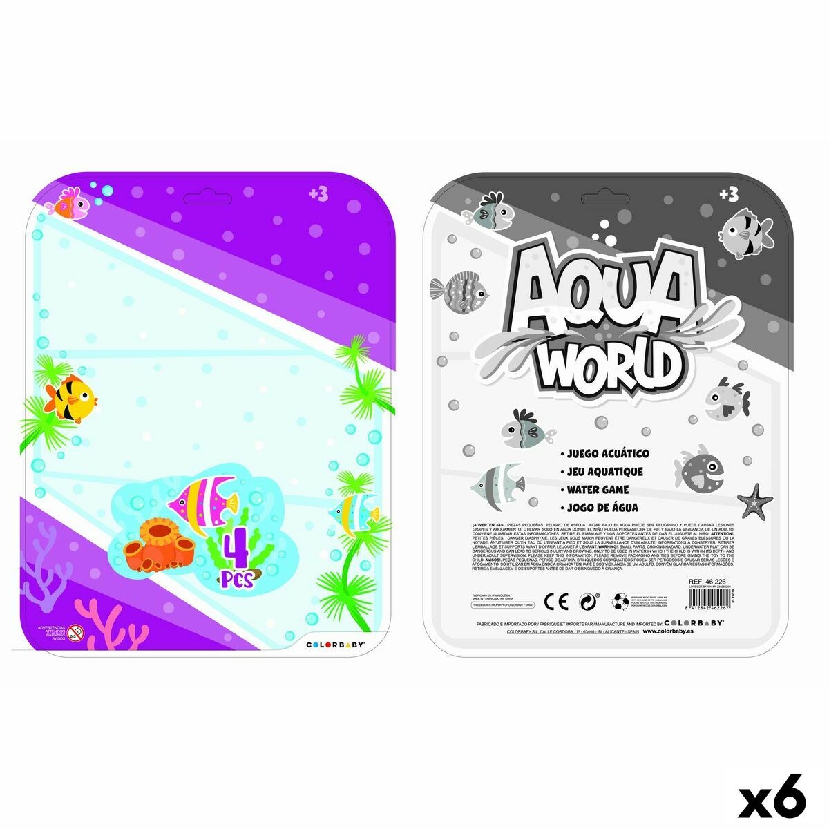 Aquatic Game AQUA WORLD 16,5 x 19,7 x 2,5 cm (6 Units)