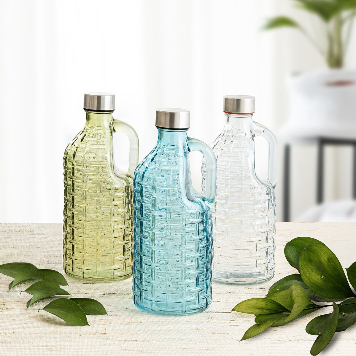 Бутылка с водой Calypso Прозрачный Cтекло 1 L (12 штук)