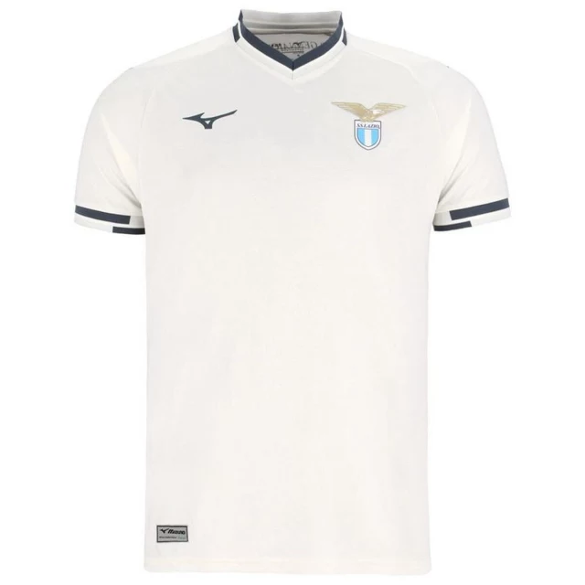 Men's Short-sleeved Football Shirt Lazio Away White