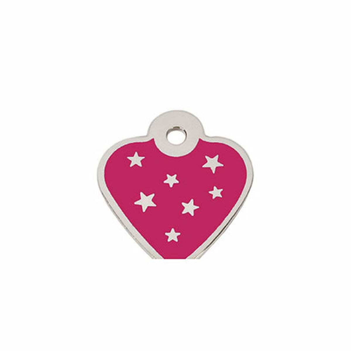Identification plate for collar PetScribe Passion Pink Silver