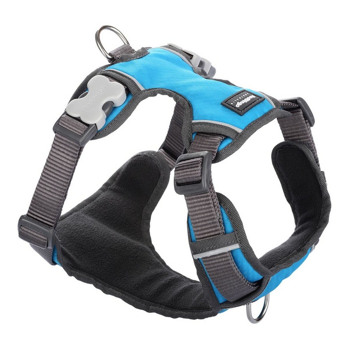 Dog Harness Padded Turquoise Size M