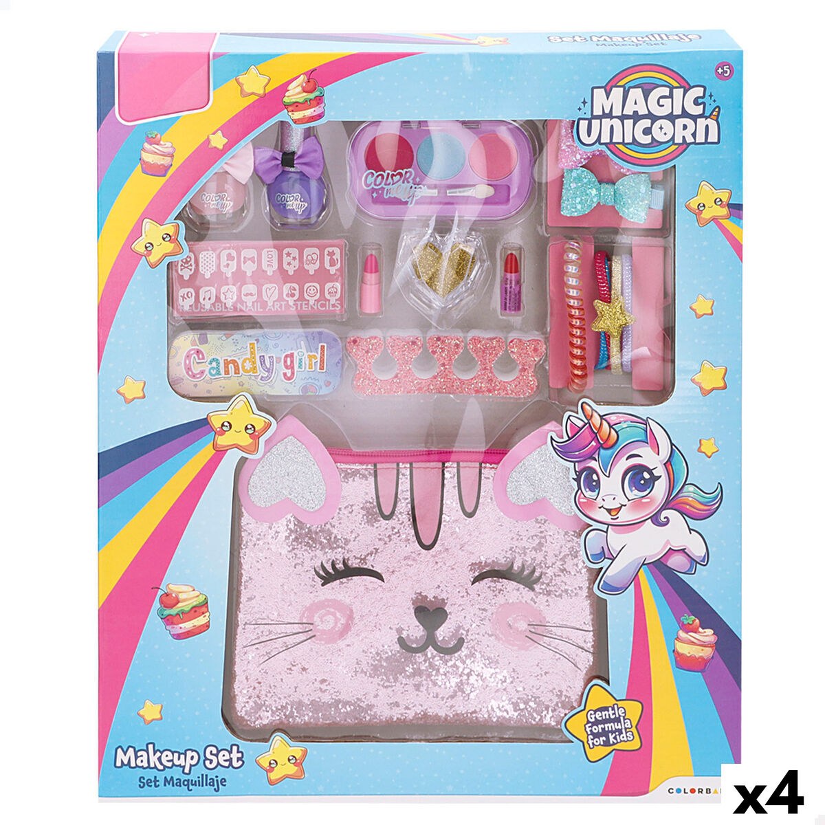 Детский набор для макияжа 19 X 17 X 2 CM 4 штук