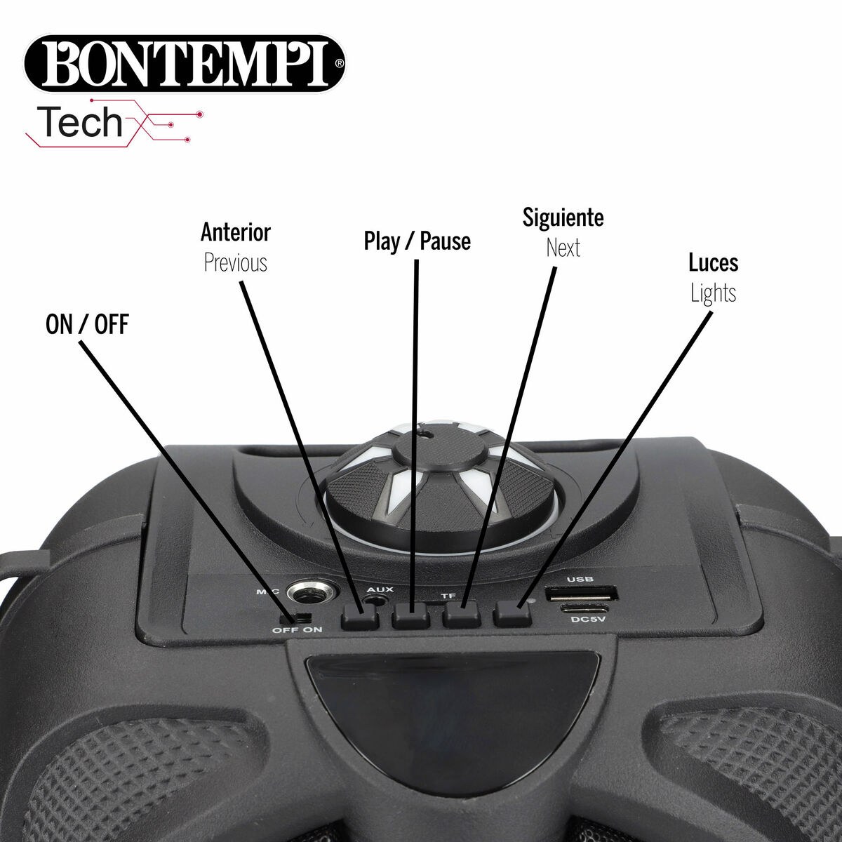 Speaker with Karaoke Microphone 4 Units