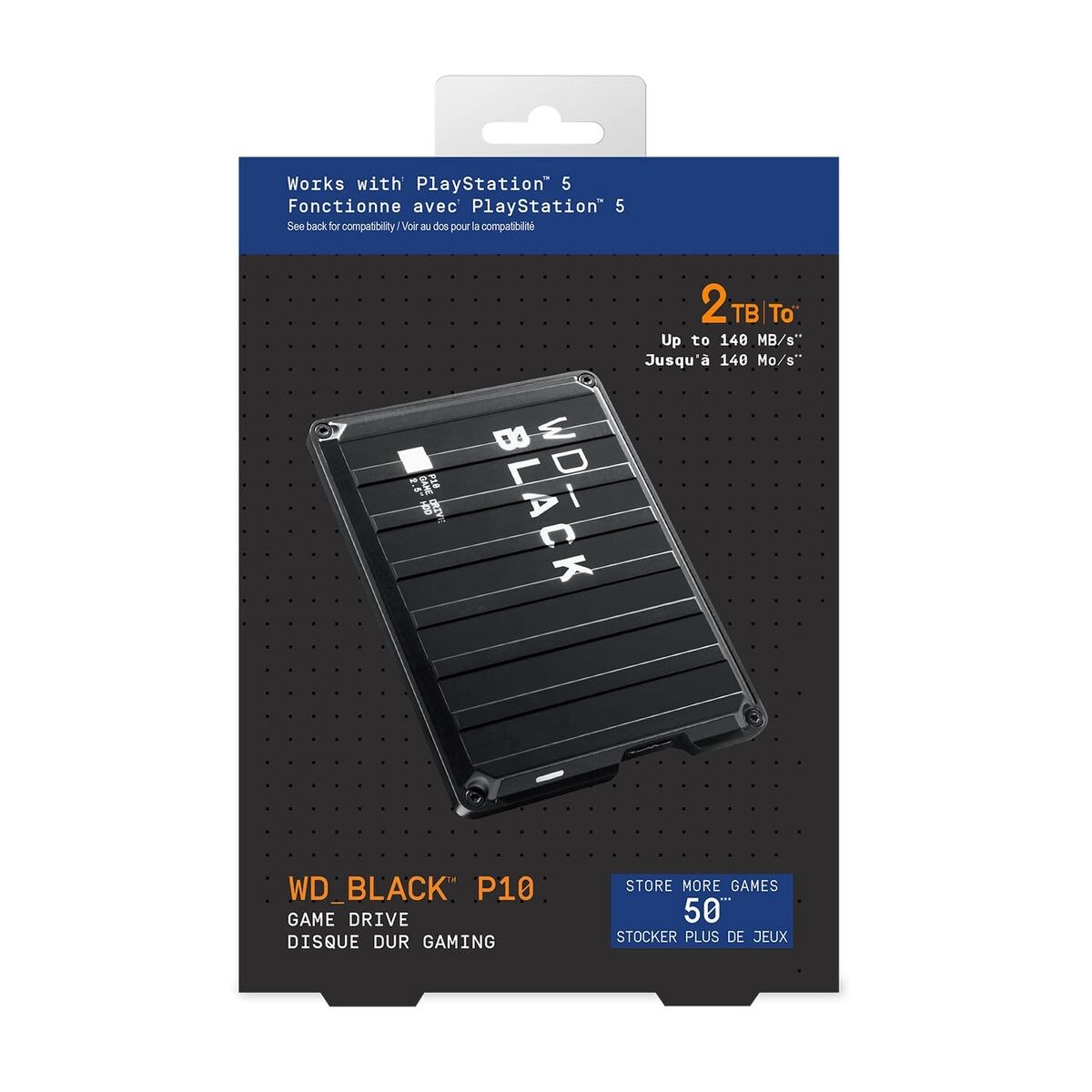External Hard Drive P10 Game Drive Black 2,5" 5 TB