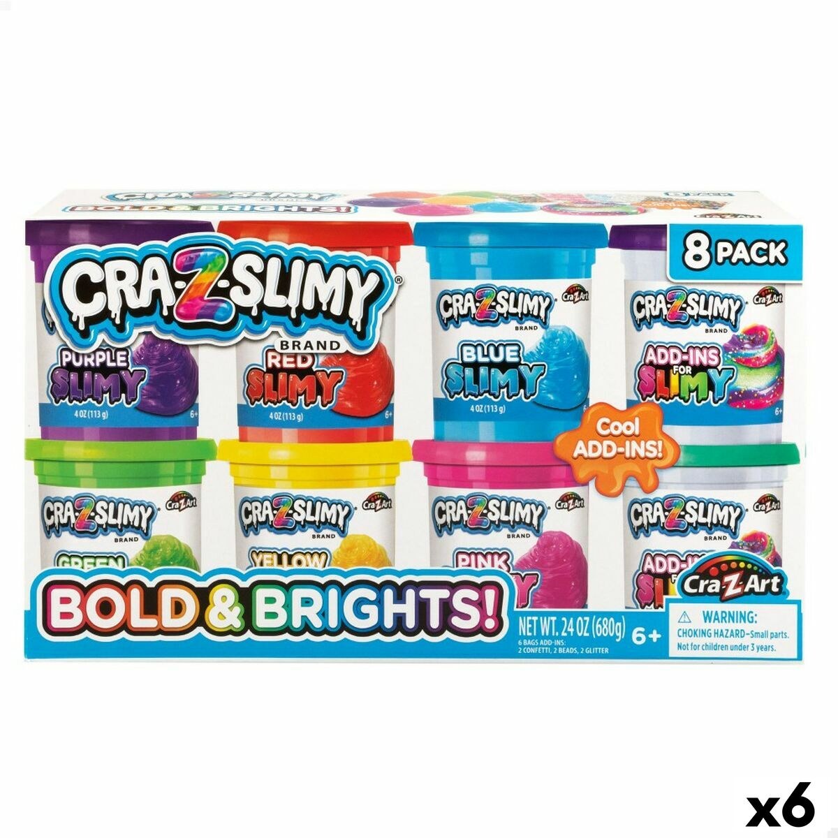 Пластилиновая игра Bold&Brights (6 штук) Slime