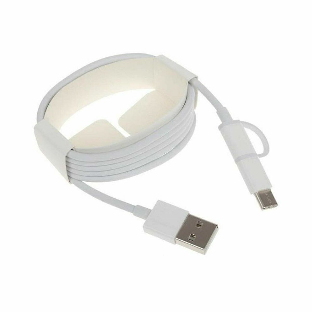 Cable Micro USB Mi 2-in-1 USB Cable (Micro USB to Type C) 100cm White 1 m