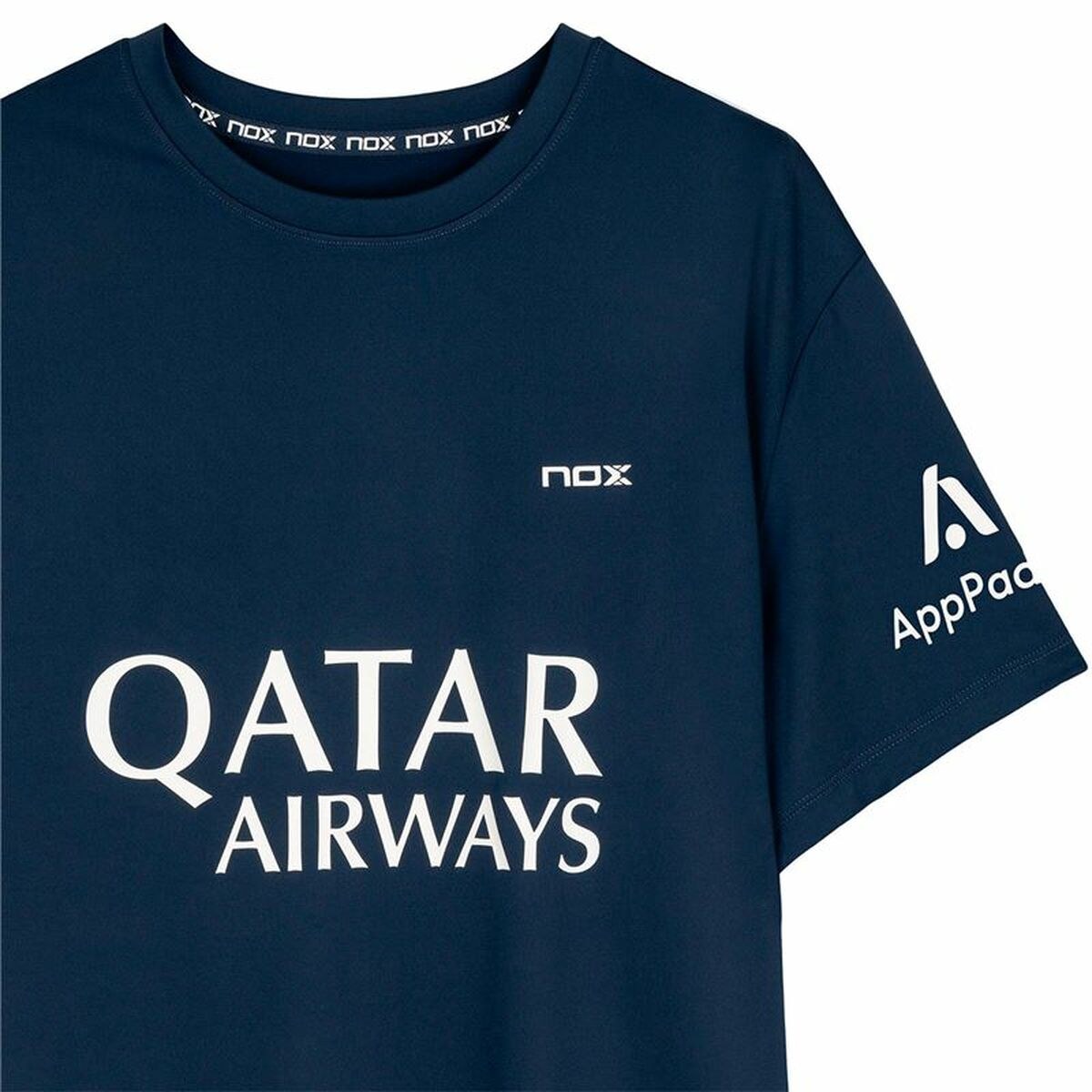 Men’s Short Sleeve T-Shirt Nox Nox Sponsorts AT10 Dark blue Navy Blue