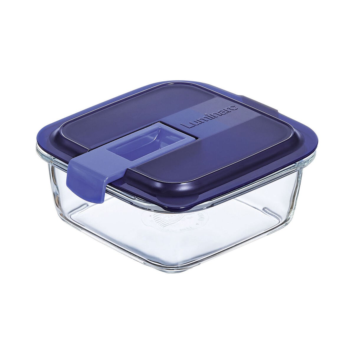 Hermetic Lunch Box Easy Box Blue Glass (760 ml) (6 Units)
