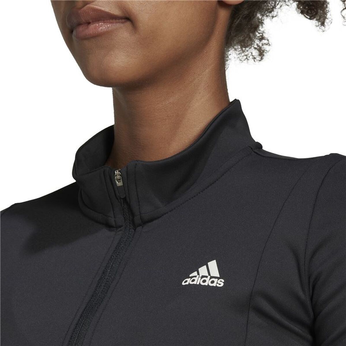 Women’s Long Sleeve T-Shirt Hyperglam 1/4-Zip Black