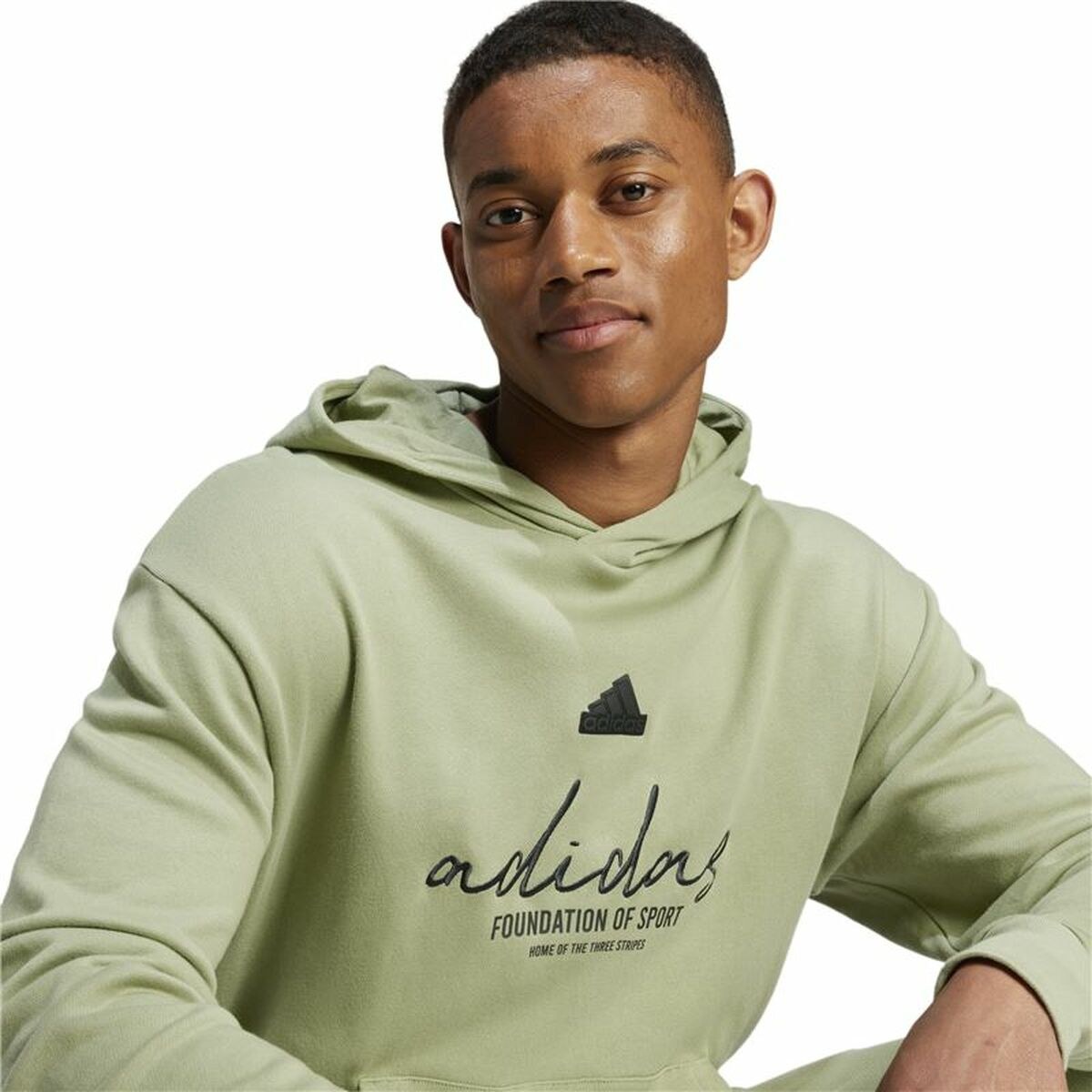 Толстовка с капюшоном мужская Brand Love French Terry Hoodie Зеленый Светло-зеленый