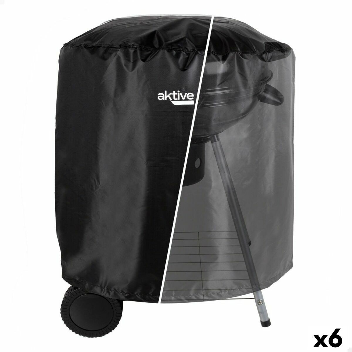 Protective Cover for Barbecue Black 6 Units 69,5 x 67 x 69,5 cm