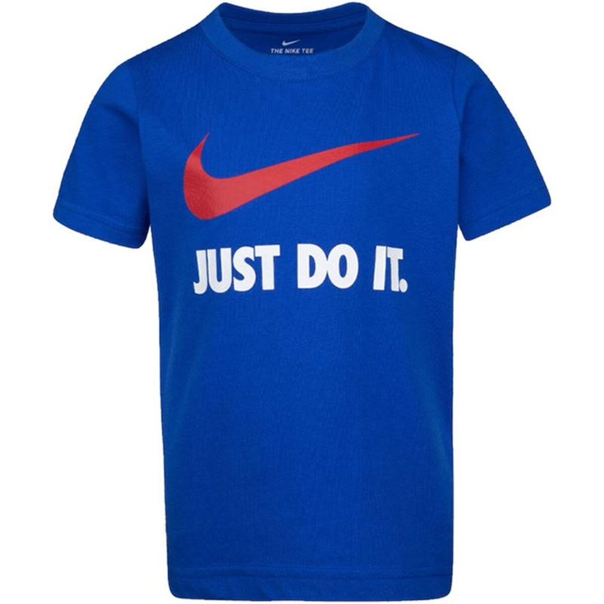 Детский Футболка с коротким рукавом Swoosh Синий