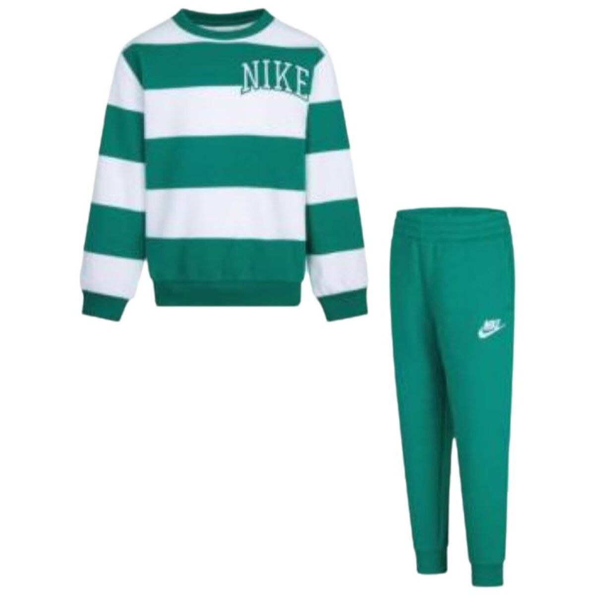 Предметы одежды N NSW CLUB SNL STRIPE CREW 86M256 Зеленый