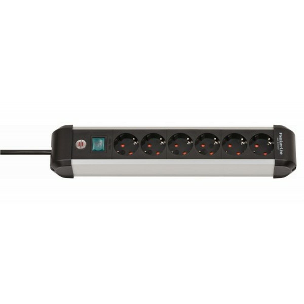 Сетевой фильтр 6 Tomas с выключателем Premium-Alu-Line 3500 W (3 m)