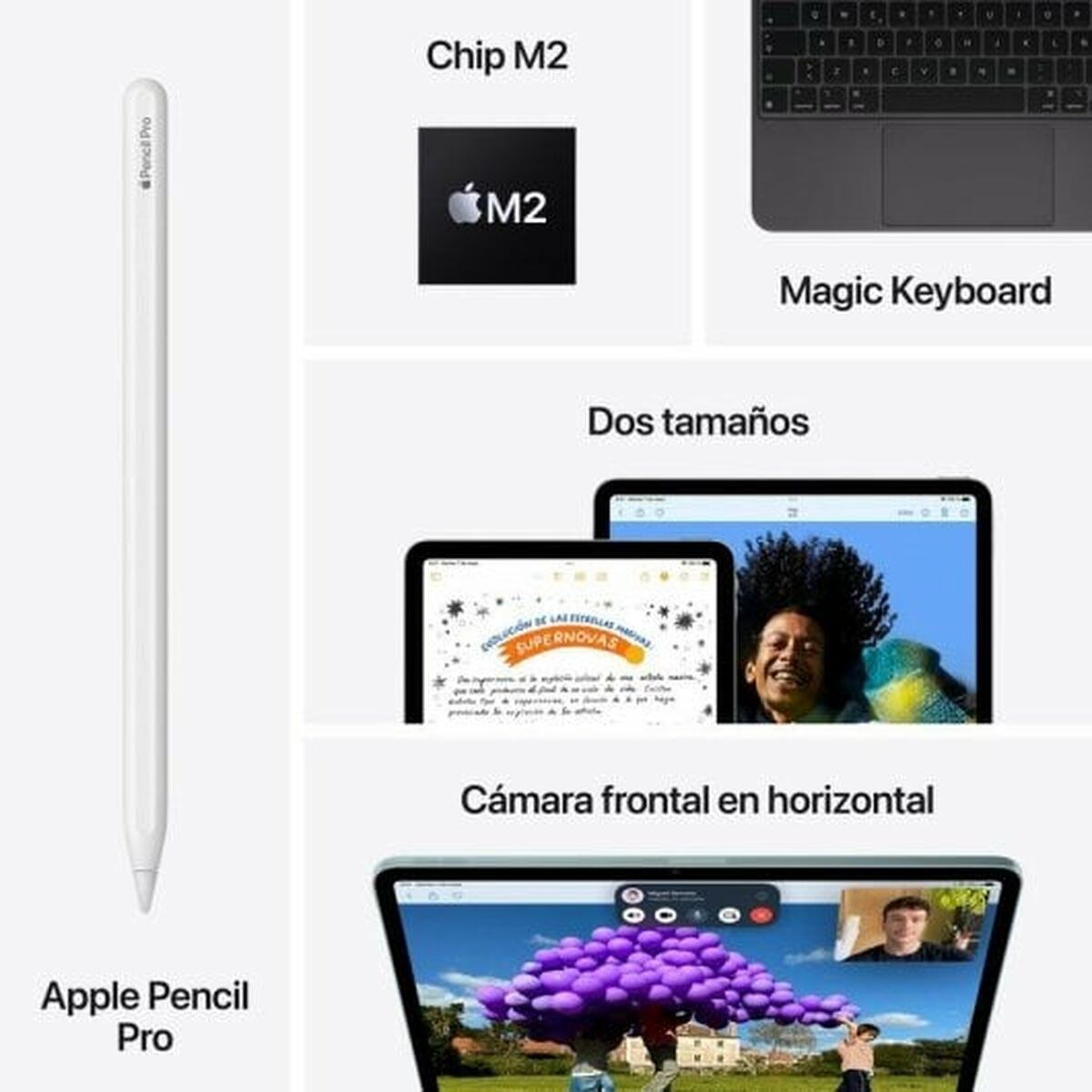 Планшет iPad Air 2024 13" M2 8 GB RAM 128 Гб Пурпурный