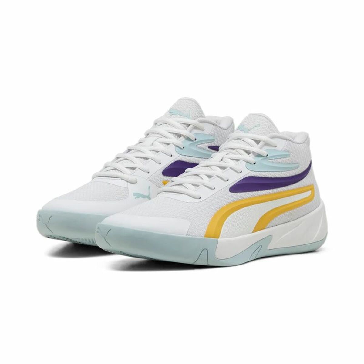 Basketball Shoes for Adults Court Pro White Yellow