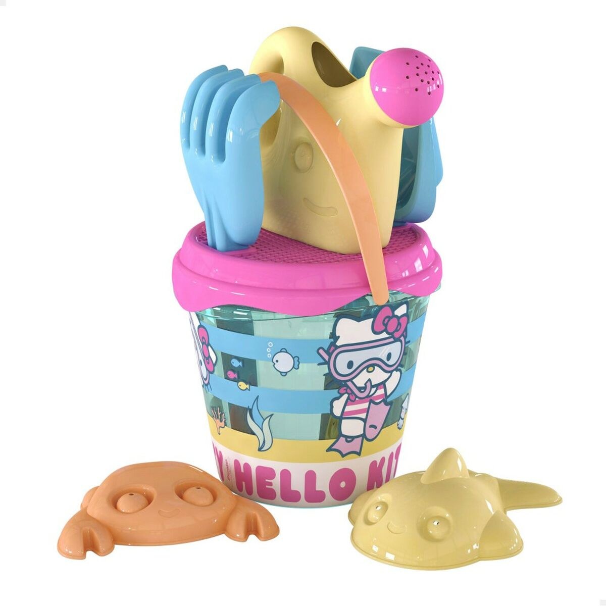 Beach toys set Ø 18 cm (16 Units)