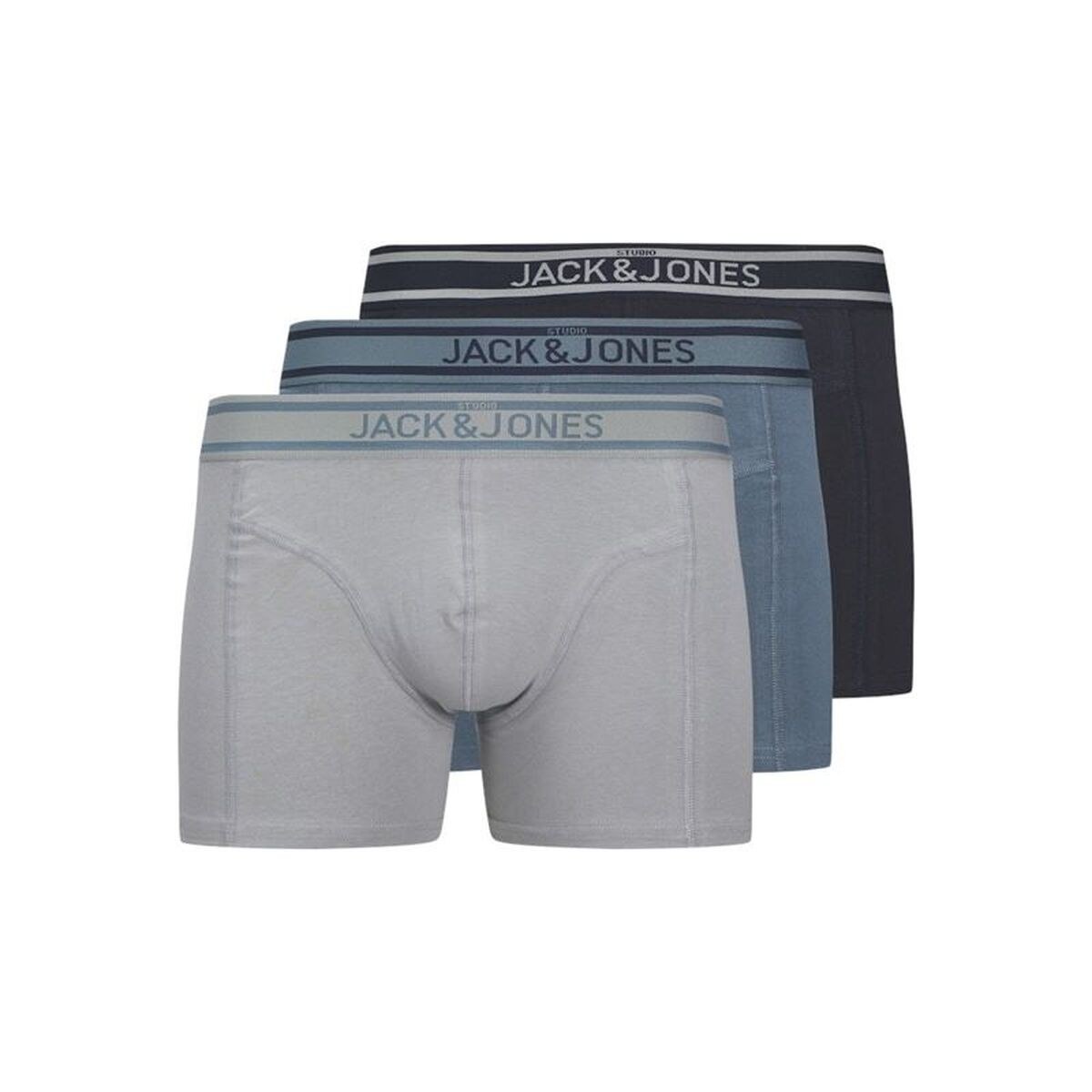 Мужские боксеры Jacjohn Solid 3 Pack Серый 3 Предметы