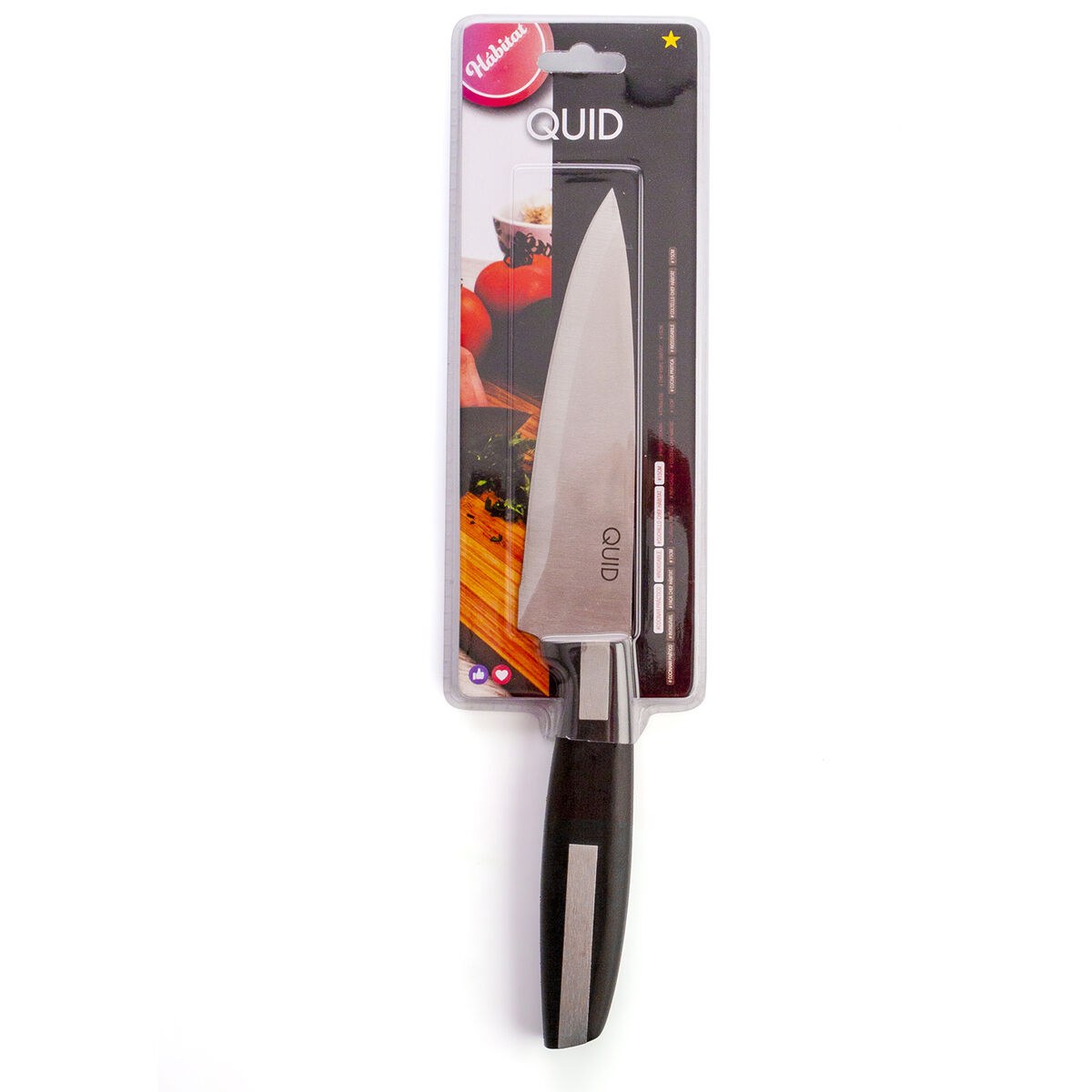 Поварской нож Habitat Чёрный Металл 15 cm (Pack 12x)