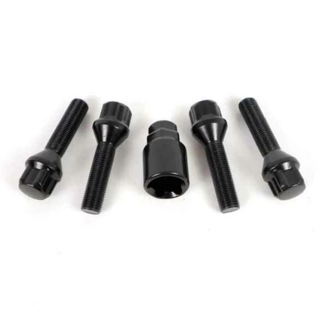 Противоугонные винты OMPS09851201 M12 x 1,25 4 uds Чёрный