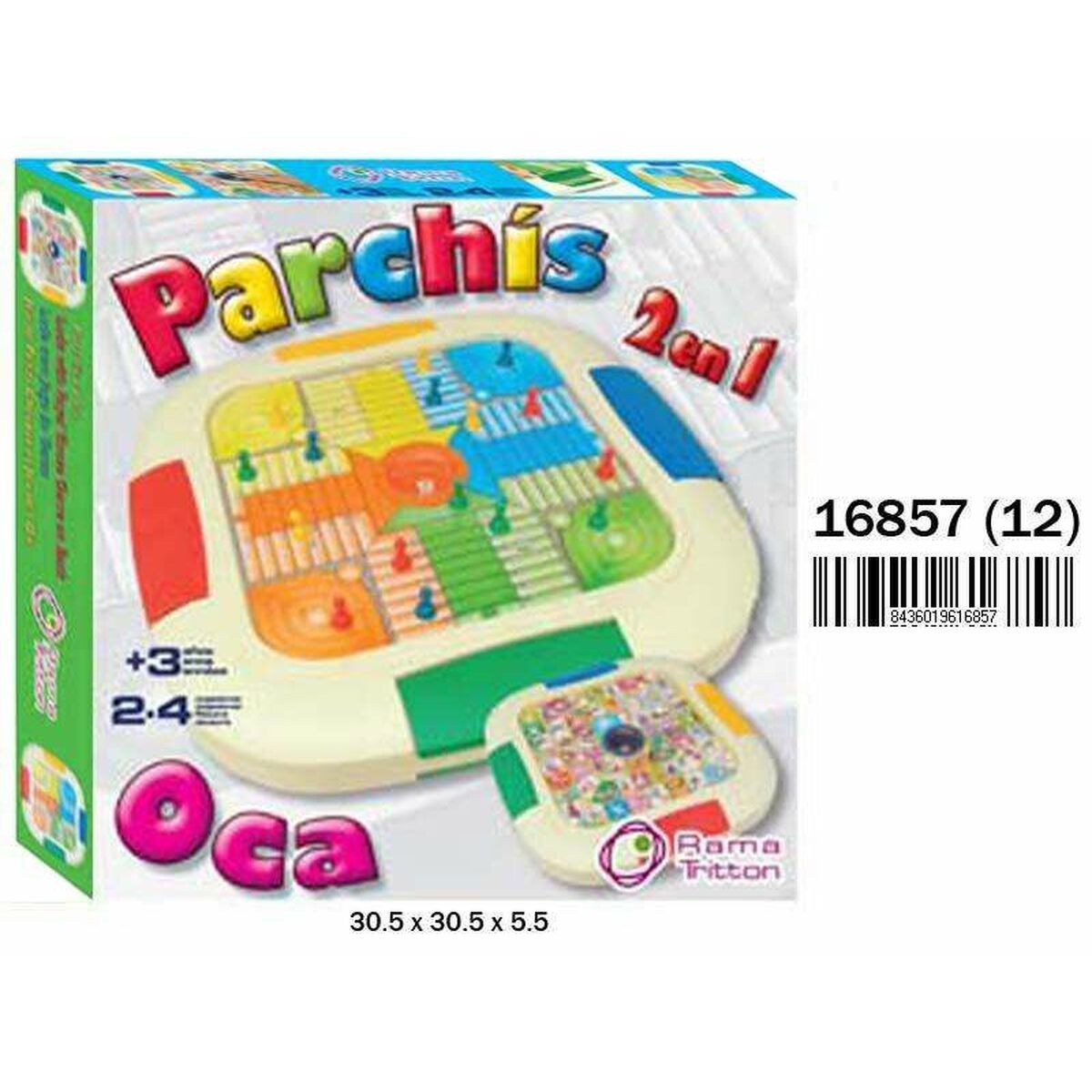Доска Parcheesi 30,5 x 30,5 x 5,5 cm