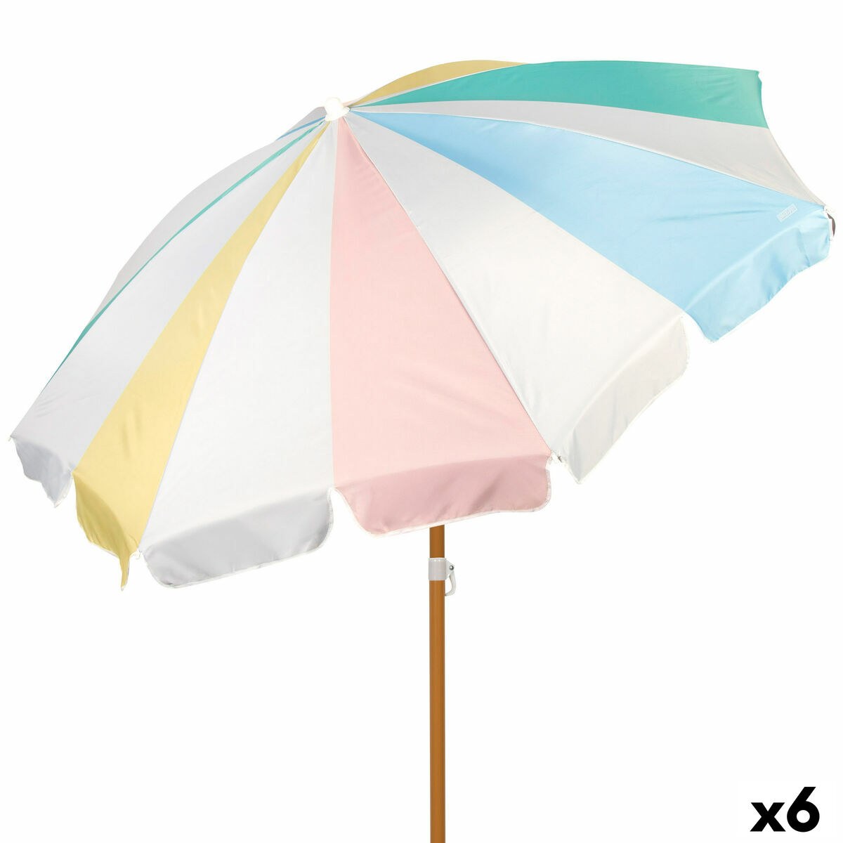 Пляжный зонт Ø 200 cm 20 x 185 x 20 cm (6 штук)