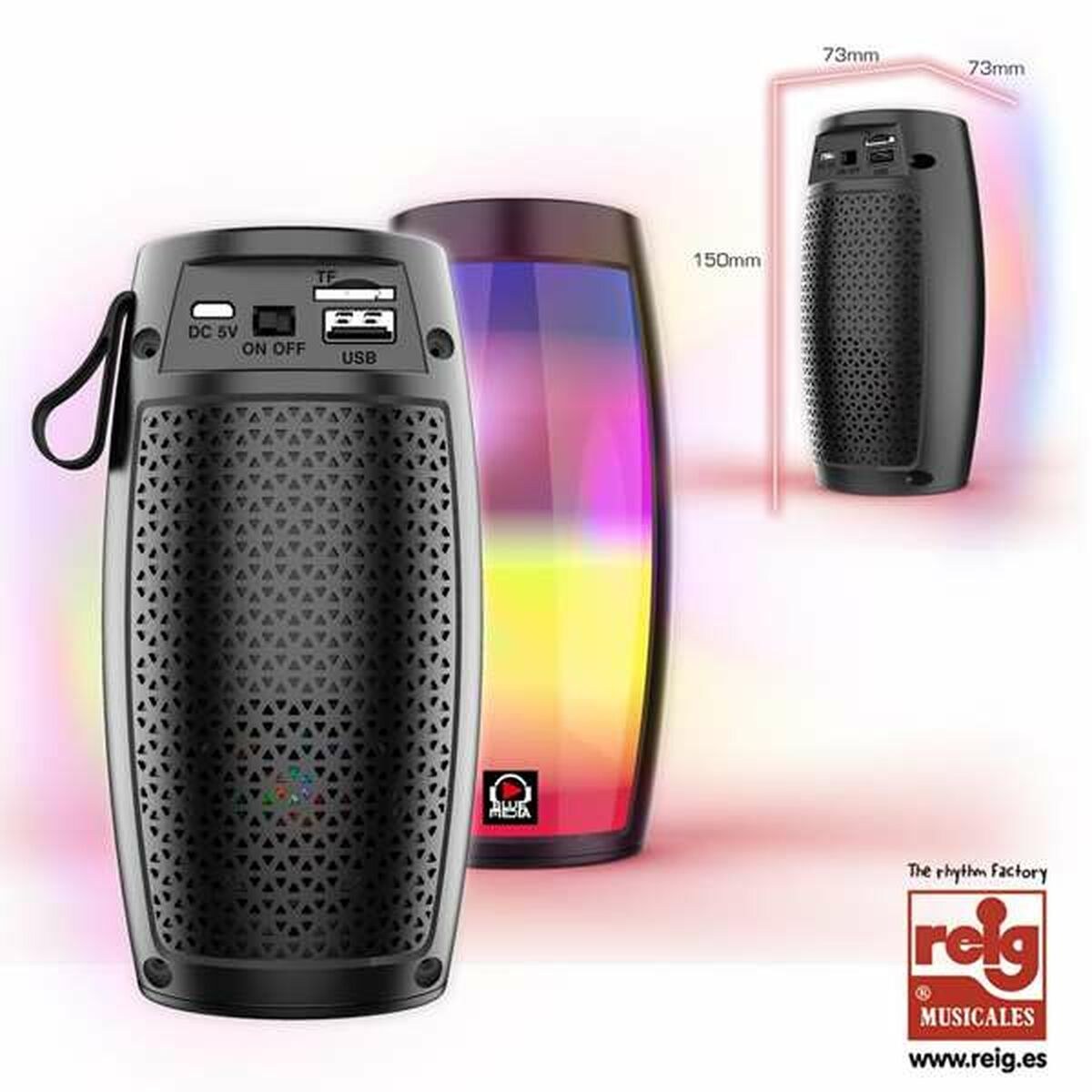 Bluetooth Speakers USB 5 W 16 x 8,2 x 8,2 cm
