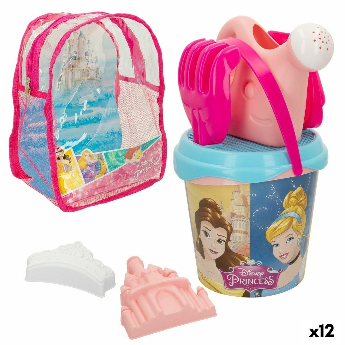 Beach toys set polypropylene 18 x 16 x 18 cm Ø 18 cm (12 Units)
