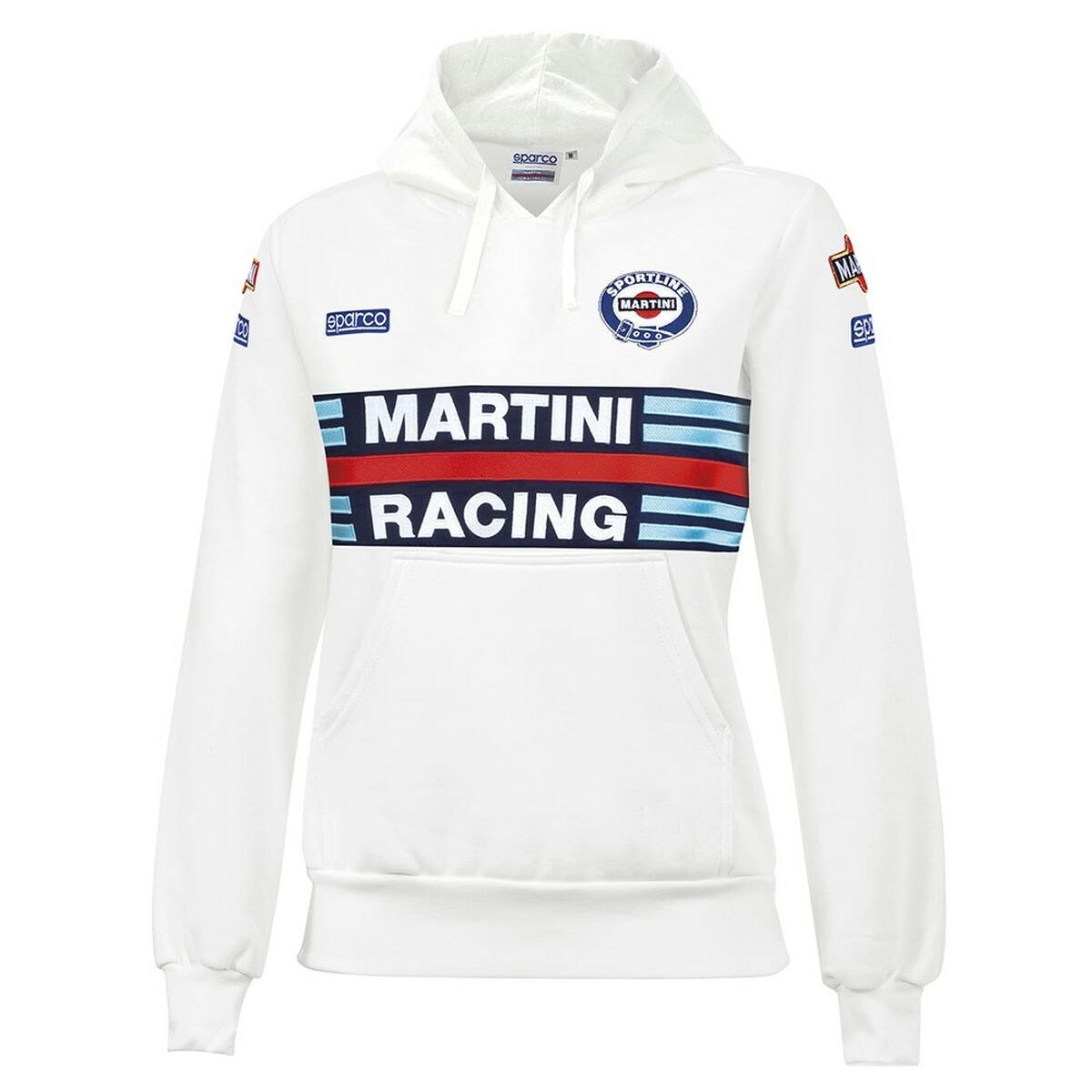 Толстовка с капюшоном женская Martini Racing Белый
