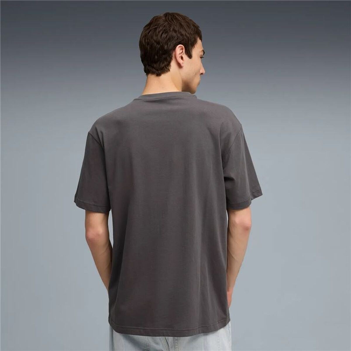 Men’s Short Sleeve T-Shirt Maximal Metallic Relaxed Grey
