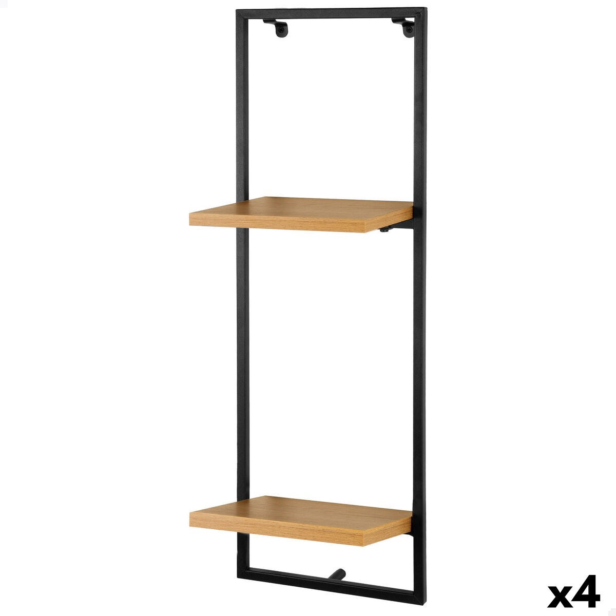 Полка Железо Деревянный MDF 25 X 75 X 20 CM (4 штук)