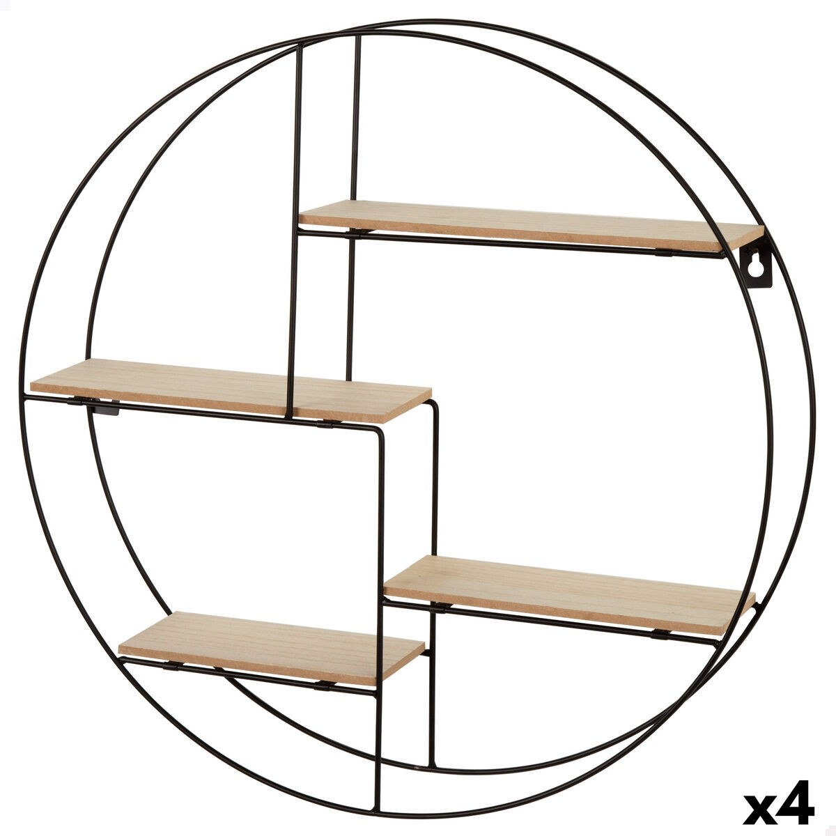 Полка Железо Деревянный MDF 50 x 50 x 10 cm (4 штук)