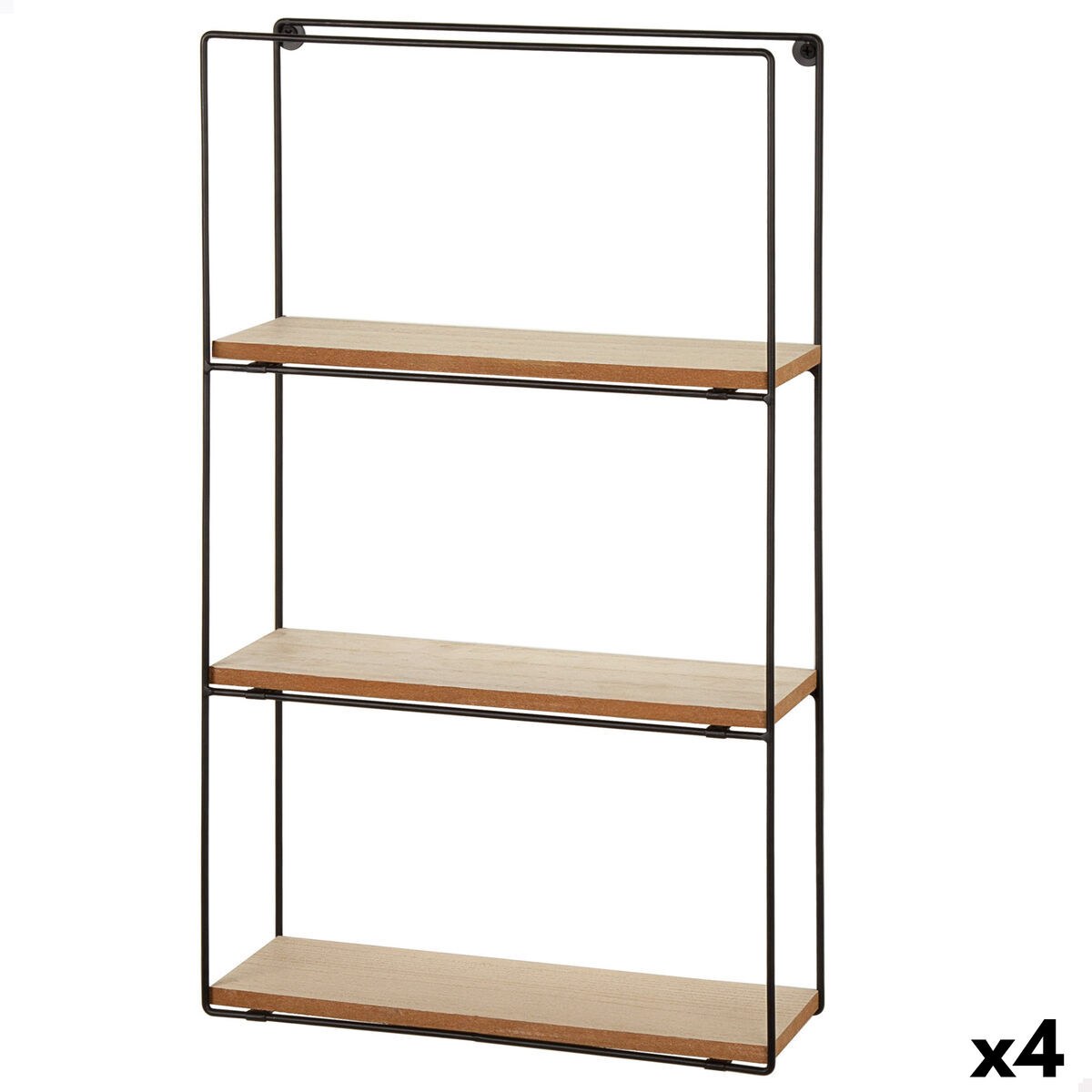 Полка Железо Деревянный MDF 30 x 50 x 10 cm (4 штук)